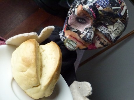 techno man and milk bun